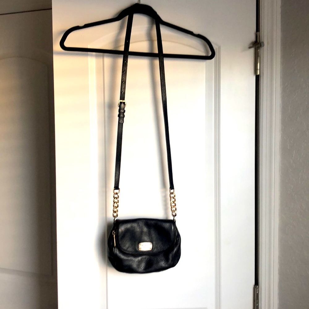 Michael Kors Small Black/Gold Crossbody Bag